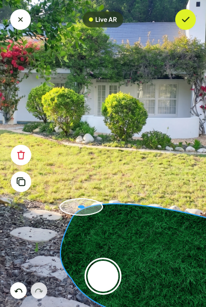 AR lawn zone filled preview